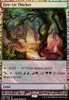 Fire-Lit Thicket feature for First EDH Deck