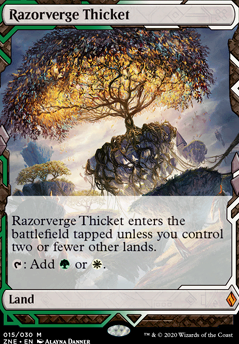 Razorverge Thicket feature for Abzan standard 3 drops