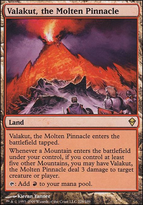 Valakut, the Molten Pinnacle feature for Purphoros - God of the Gods