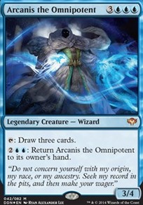 Arcanis the Omnipotent feature for i like draw card