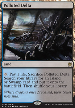 Polluted Delta feature for Nekusar, the Mindrazer EDH: Drawn to Death Deck