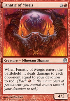4x MTG Magic THS - French/VF Fanatic of Mogis/Fanatique de Mogis