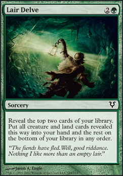 Lair Delve feature for Mono blue sea monster