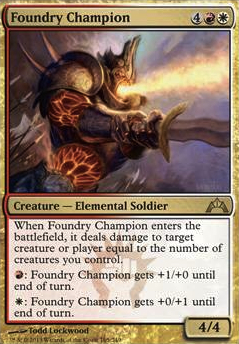 Foundry Champion feature for Boros swarm deck