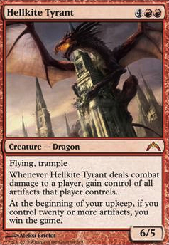 Hellkite Tyrant feature for Artifact Dragons