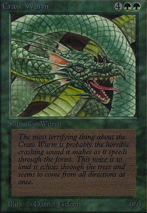 Craw Wurm feature for Collection of most random cards with no synergy