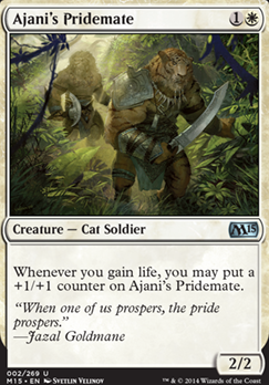 Ajani's Pridemate feature for Wait... What deck is this?