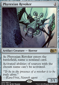 Phyrexian Revoker feature for R/W Vintage Aggro
