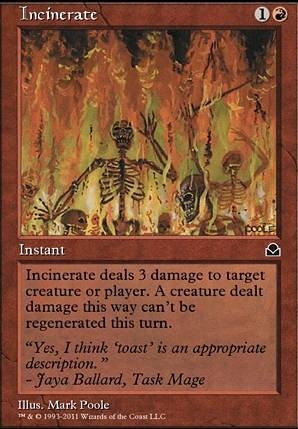 Featured card: Incinerate