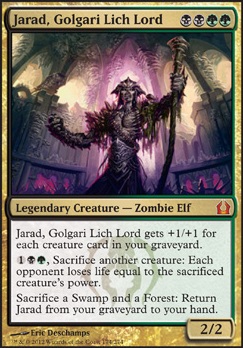 Jarad, Golgari Lich Lord feature for Throwing Elves