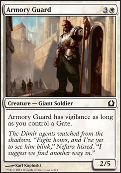 Armory Guard feature for Return to Ravnica Draft Deck