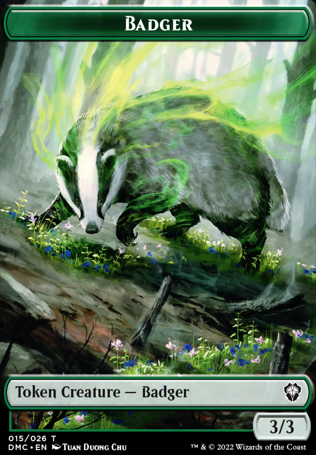 Featured card: Badger 3/3 G