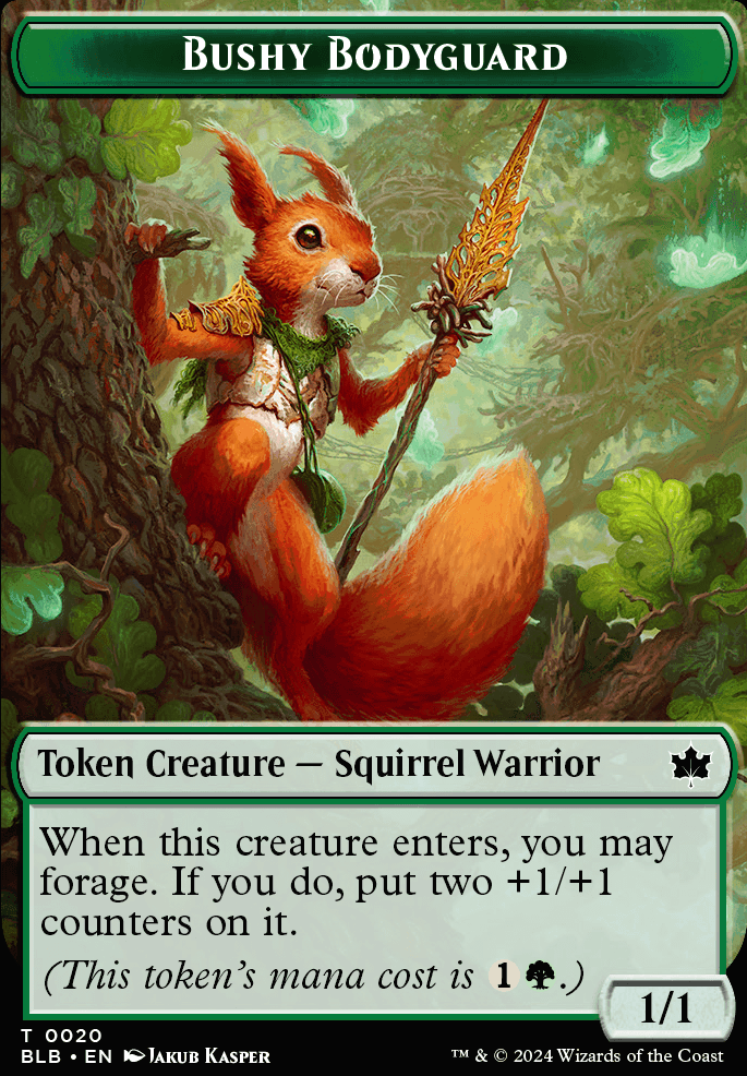 Bloomburrow Squirrels (Commander / EDH MTG Deck)