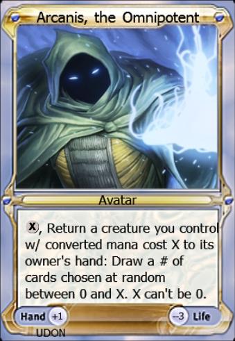 Featured card: Arcanis, the Omnipotent Avatar