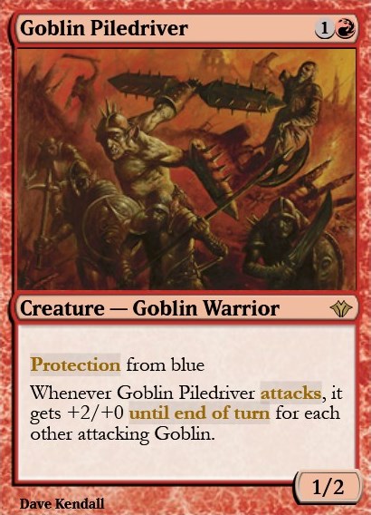 Goblin Piledriver (VMA MTG Card)